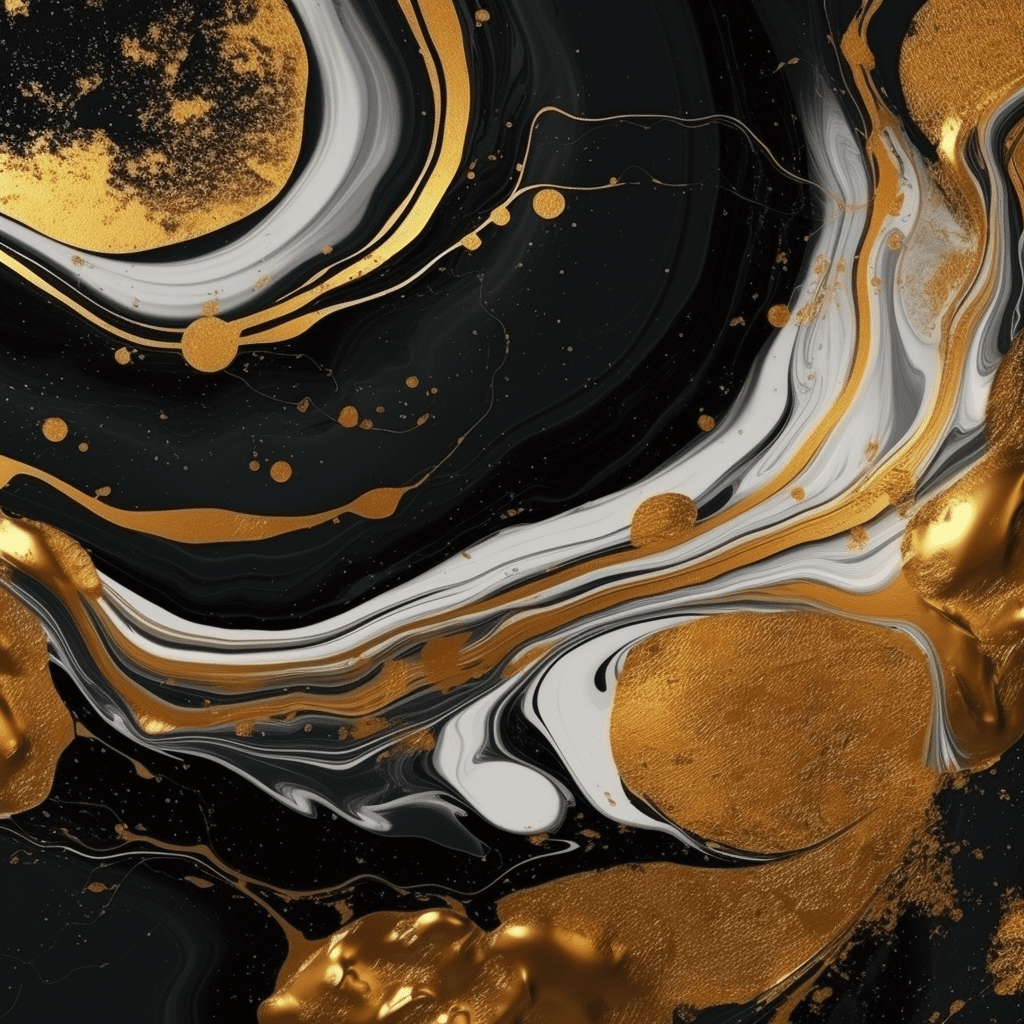 black gold white abstract paint wallpaper for pc