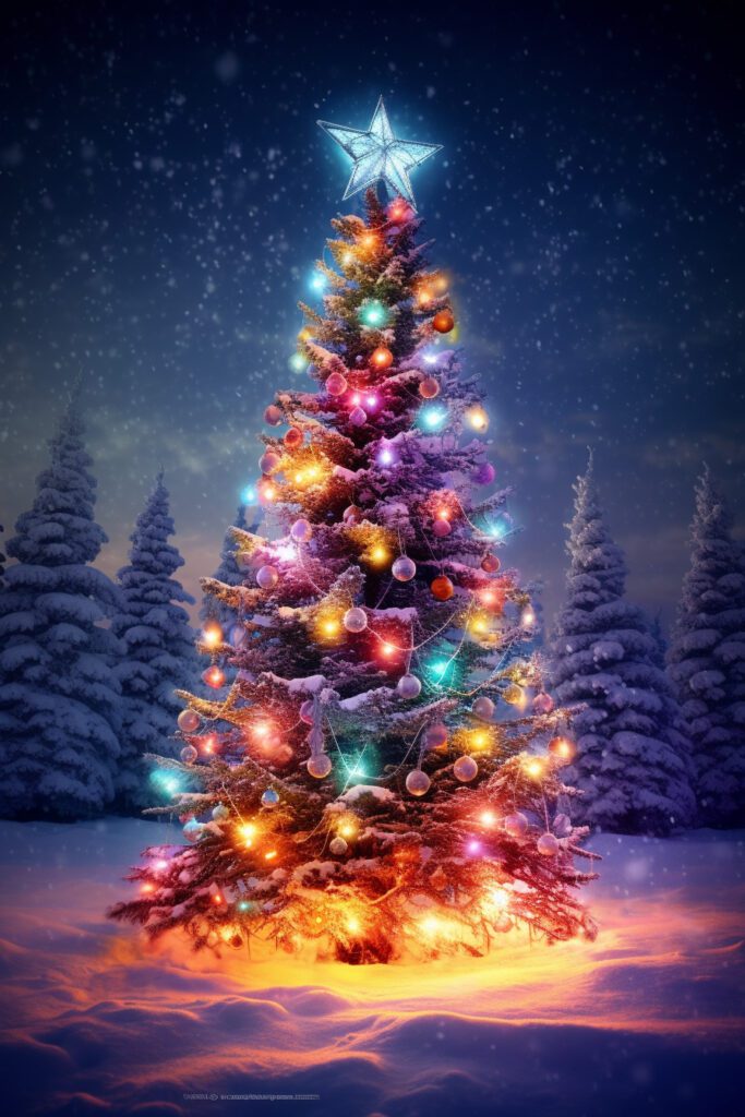 christmas tree wallpaper for mobile phone