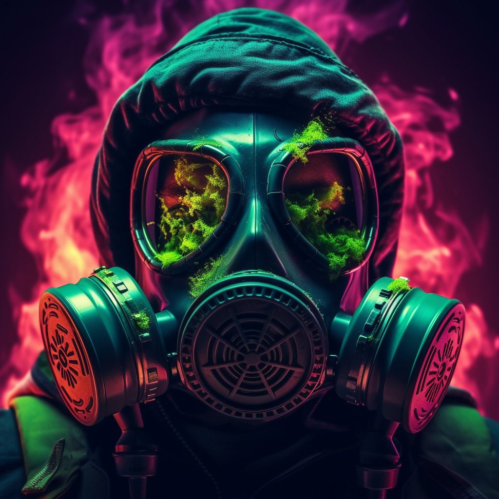 cool HD gas mask art photo