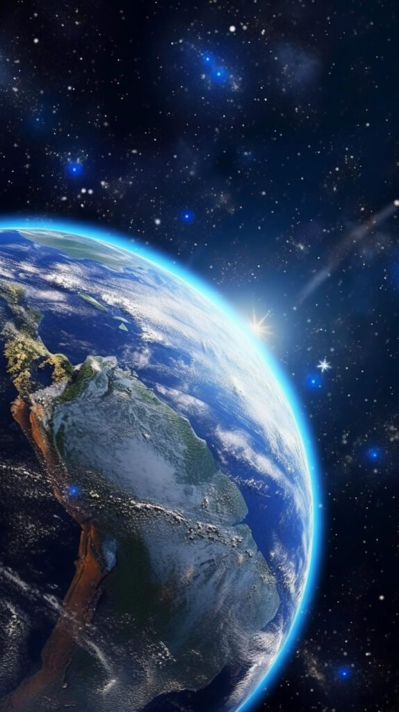 earth from space wallpaper 4k for mobile phone