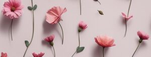 aesthetic pink women flowers cover photo for facebook free download