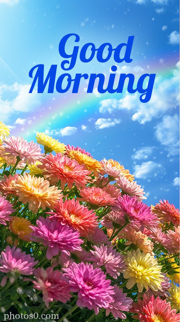 good morning flowers image for whatsapp
