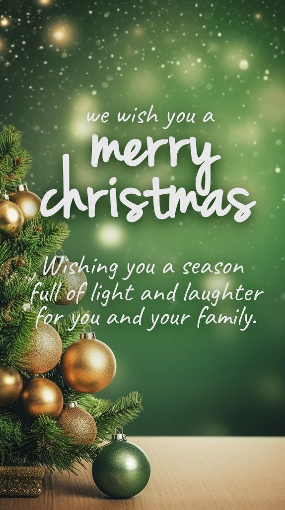 merry christmas with quote photo for friends and family facebook