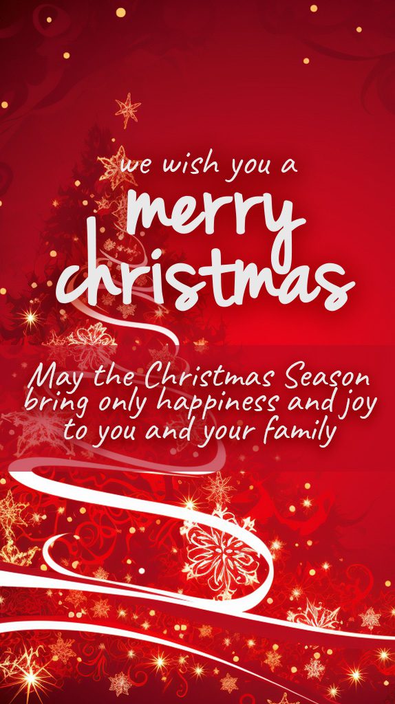 merry christmas with quote image for mobile phone
